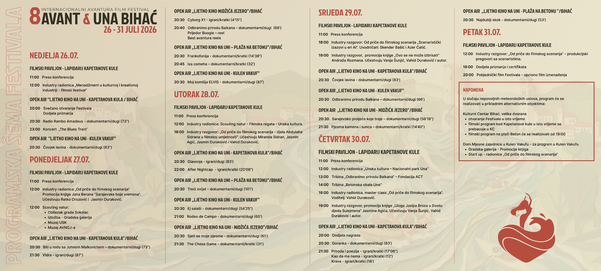 Kompletan program festivala Avant & Una 2026.